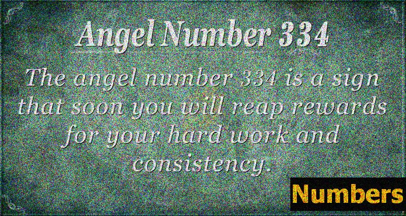 Engel Nummer 334 Bedeutung