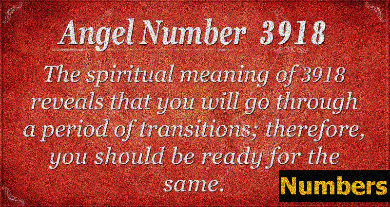 천사 번호 3918 의미 : 긍정적 인 선택으로 생활